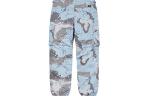 Брюки ss20 week 1 cargo pant drawstring casual pants blue camouflage Supreme, синий - фото 2