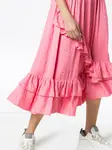 Юбка миди с оборками и принтом Batsheva, розовый - фото 5