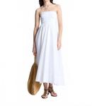 Платье миди без бретелек Tate белого цвета A.L.C., белый - фото