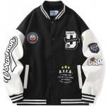 Бейсбольная куртка унисекс Doraemon, Черный (утолщенный) - фото