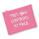 В этой сумке находится моя косметичка для лица 60 SECOND MAKEOVER, розовый - фото