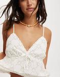 Топ Cotton:On Cotton lace cami in multi - фото 2