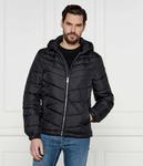 Куртка мужская Guess Jeans стеганая с высоким воротником, черный - фото