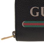 GUCCI Кожаный кошелек с монетницей унисекс черный - фото 5