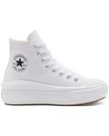 Кеды Converse Chuck Taylor All Star Move Hi, белые, унисекс - фото