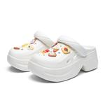 Сабо женские Zhr, белый/черный - фото