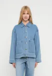 Objrosie re l/s overshirt noos denim jacket Object, Light Blue Denim - фото