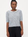 Вязаный кардиган Vero Moda Petite VMOCEAN, Mottled Grey - фото 4