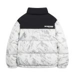 LINING Пуховик унисекс бело-серый горный - фото 5