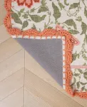 Хлопковый коврик-дорожка с кружевной каймой, 66 см x 114 см Laura Ashley, Pale Poppy - фото 3