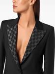 Philipp Plein блейзер с монограммой, черный - фото 5