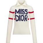 Свитер женский белый DIOR - фото