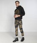 Толстовка мужская Versace Jeans Couture с золотым принтом, черный - фото 2