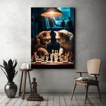 Картина на холсте Hustling Sharks Final Match, коричневый - фото 3