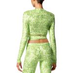 VERSACE Блуза с принтом по всей поверхности 'Green/White' - фото 6