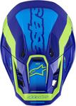 Шлем Alpinestars S-M7 Deed, ECE06/DOT, Blue/Yellow Fluo Glossy - фото 8