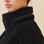 Пуховик женский черный Hermes - фото 4