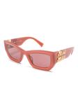 Miu Miu Eyewear солнцезащитные очки Miu Glimpse, красный - фото 2