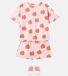 Футболка из хлопка с принтом яблок Tinycottons, Pastel Pink - фото 2