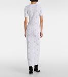 Кружевное платье миди Alaïa, Blanc - фото 3