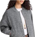 Женская куртка-бомбер Coho Zip Madewell, Heather Charcoal - фото 4