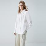 ELLE Рубашка Women's White Lapel Moderate - фото 4