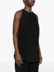 Креповый топ со сборками Rick Owens, черный - фото 3
