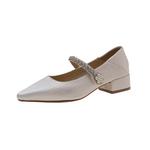 Туфли Мэри Джейн женские Alxnan, Ecru - фото