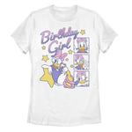 Футболка с рисунком для именинницы Disney's Daisy Duck Juniors, белый - фото
