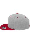 Бейсболка CLASSIC SNAPBACK 2-TONE Flexfit, цвет light grey/red - фото 3