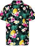 Рубашка King Kameha Pineapple Flowers, черный - фото 2