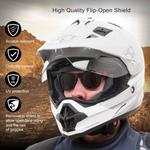 Шлем дуалспорт MSR Xpedition, черный - фото 7