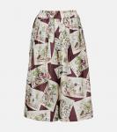 Бермуды Emon из шёлка Loro Piana, Bordeaux Black - фото