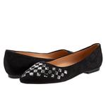 Балетки Trotters Estee Woven, Black Suede/Snake - фото
