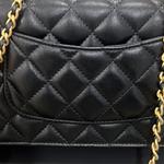 CHANEL Сумка женская мини через плечо черная - фото 6