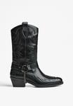 Ботинки Bershka Cowboy/Biker boots, Black - фото 7