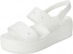 Сандалии Crocs Brooklyn 4U Low Wedges, White - фото 7