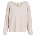 Свитер Object Reynard v neck, бежевый - фото 3