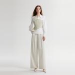 ELLE Рубашка Women's Light Khaki Lapel Moderate - фото 7