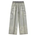 Джинсы унисекс dnnnnx, Синий - фото 4