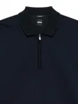 Поло из мерсеризованного хлопка Boss, синий - фото 3