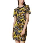 Мини-платье с принтом baroque VERSACE JEANS COUTURE, черный - фото 5