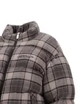 Пуховик в клетку Off-White, серый - фото 4