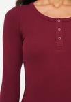 Топ JJXX JXFATIMA BUTTON, Cabernet/Dark Red - фото 6