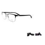 PRADA Квадратные очки для мужчин, Matte Black/Silver - фото