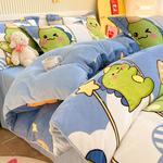 LUOLAI HOME Комплект постельного белья, 1,5 м, 4 предмета - фото