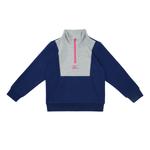 Детский свитшот Mizuno, серо-голубой - фото