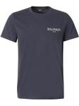 Футболка с логотипом Balmain, синий - фото