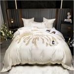 Generic Комплект постельного белья 1400 TC Cotton Luxury Embroidery - фото