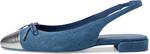 Балетки Stuart Weitzman Sleek Bow Slingback Flat, цвет Washed/Silver - фото 4